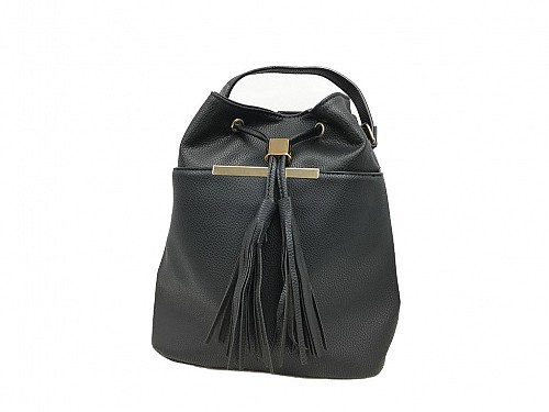 Women's Shoulder Pouch Bag in Black, 34x28x14cm