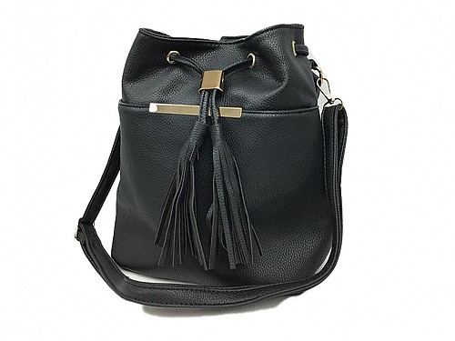 Women's Shoulder Pouch Bag in Black, 34x28x14cm