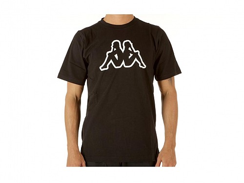 Kappa Ανδρικό T-Shirt σε Μαύρο Χρώμα, Cromen Logo
