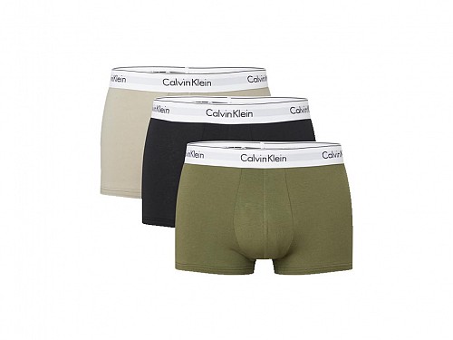Calvin Klein Σετ ανδρικά μποξεράκια 3 τεμαχίων, χακί, μπεζ, μαύρο, 18x13x4 cm, Boxers 3-pack set